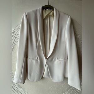 Rag & Bone Soft White Crêpe Blazer